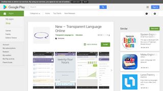 Installing the Transparent Language Online App on an Android Device