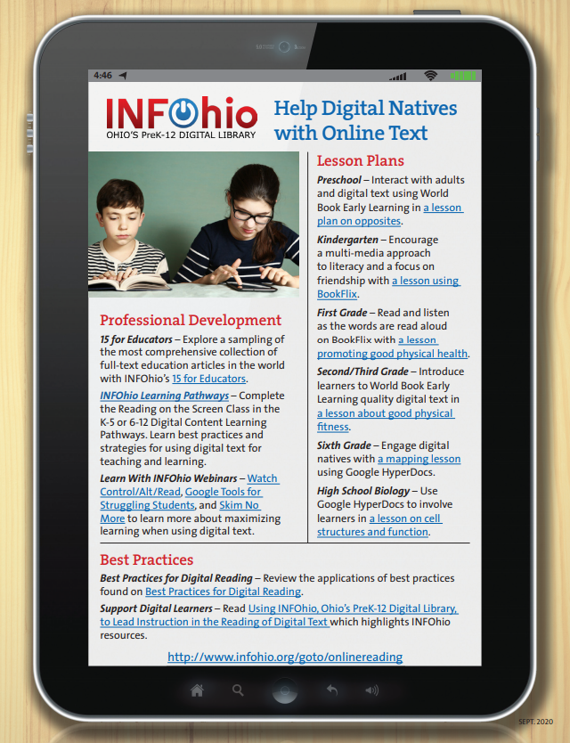 Reading on the Screen: Why Supporting Digital Natives Matters!