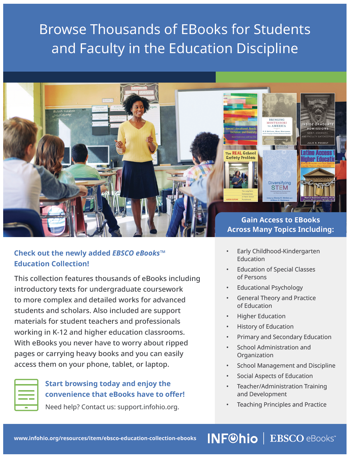 EBSCO Education Collection eBooks Flyer