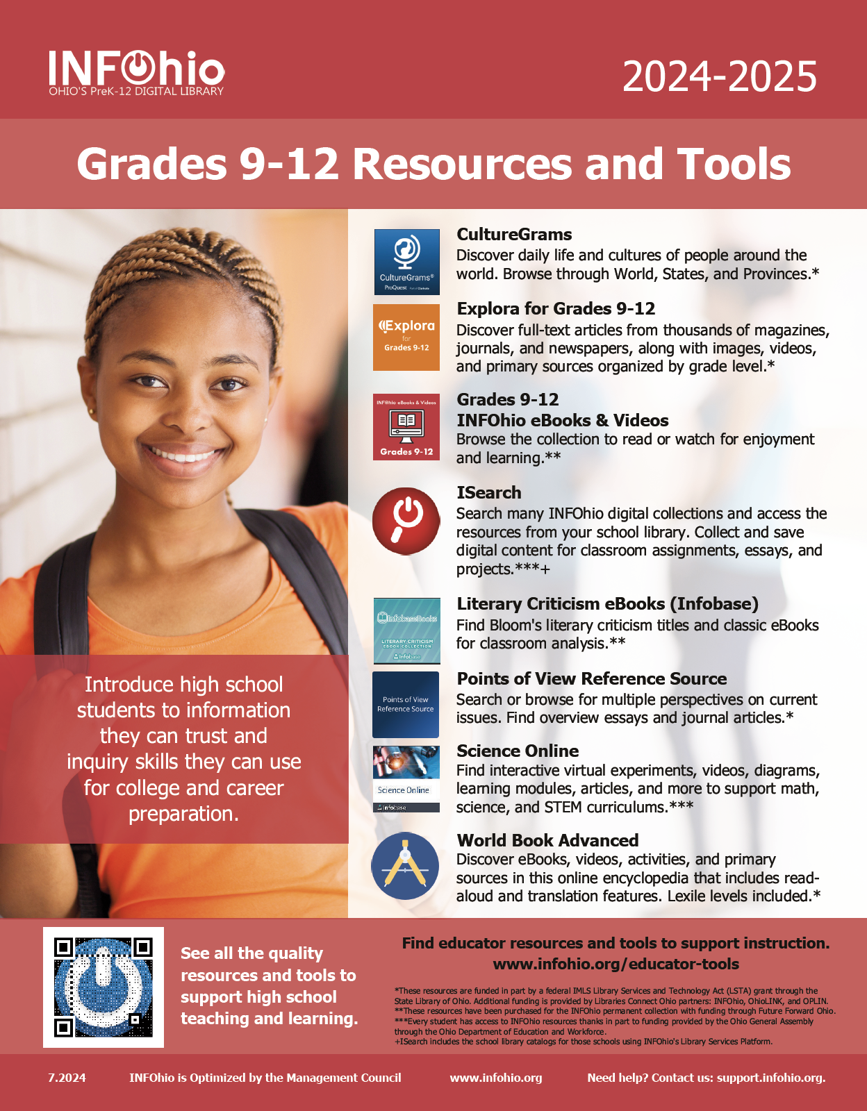 Grades 9-12 Teach & Learn with INFOhio: Digital Resources for a Digital Age 