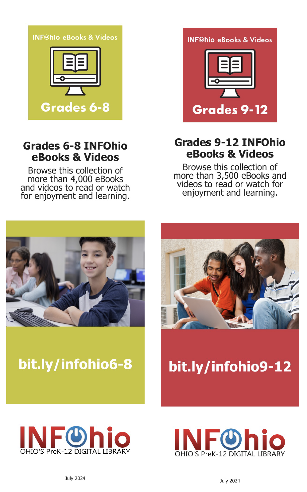 Grades 6-12 eBooks & Videos Bookmark 