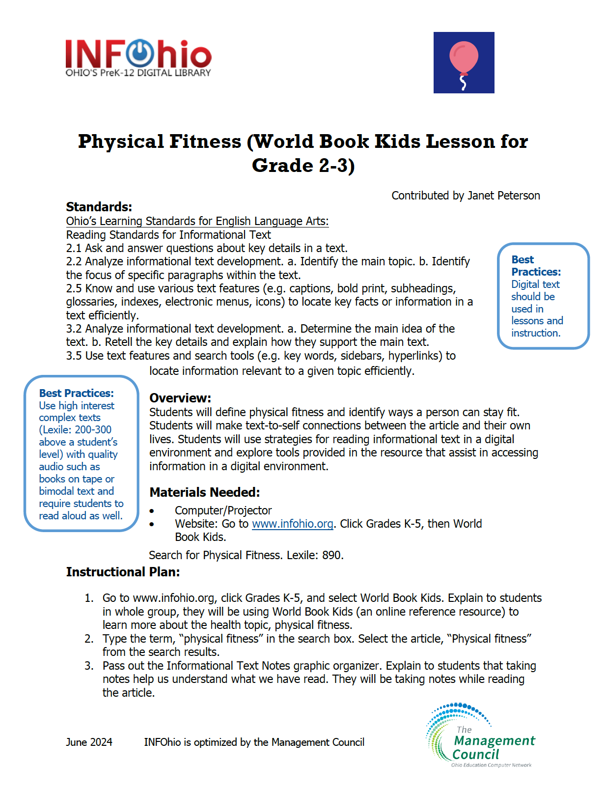 Physical Fitness (World Book Kids Lesson for Grade 2-3)